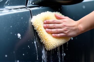 Image illustrating exterior hand wash service