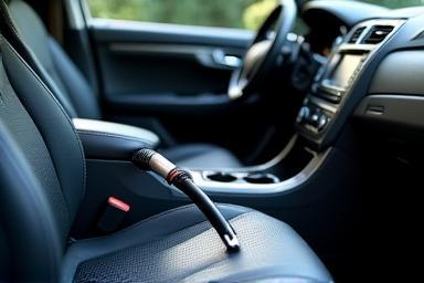 Image illustrating interior vacuuming and cleaning service